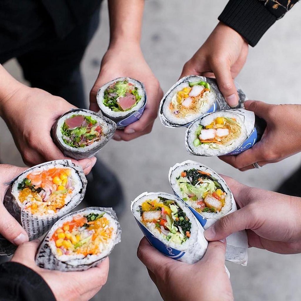 Sushi burrito Rolltation Toronto food