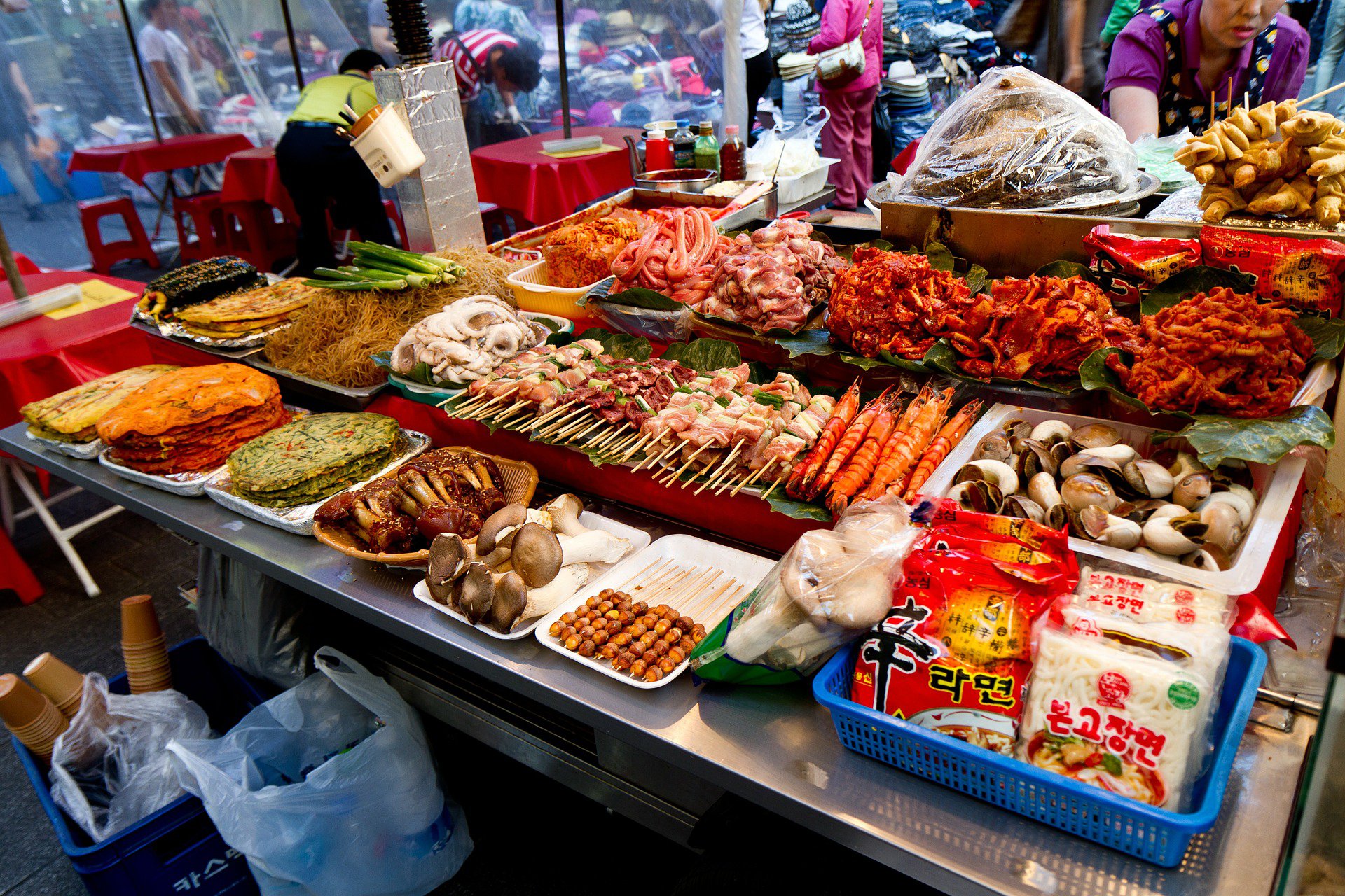 Seoul food market